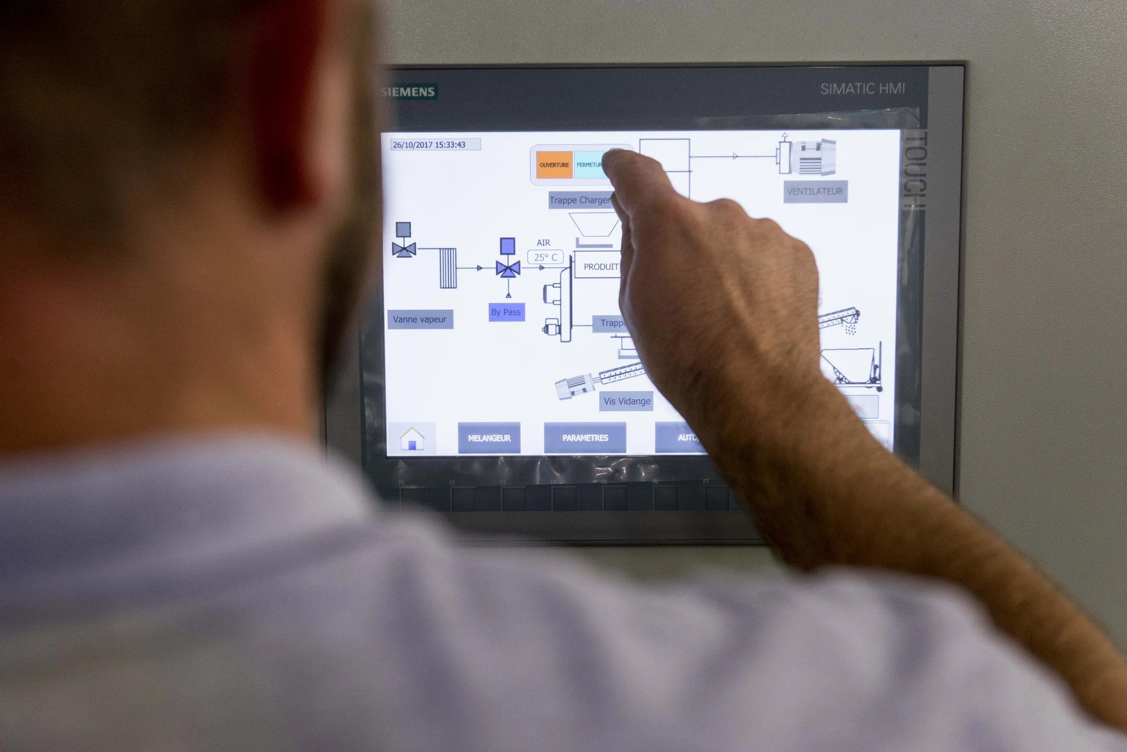 Interface utilisateur après rénovation d'un extrudeur